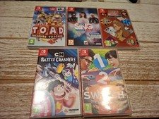 Lot 5 Jeux Nintendo Switch Layton Captain Toad 1/2 Switch Let’s Sing 