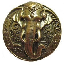 Badge broche masque éléphant