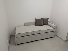 Lit-gigogne Maison du Convertible – Modèle Wedding Nolan (écru) – Comme neuf