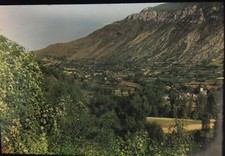 Diapo 6x9 Ektachrome Kodak Vintage LASSUR vallée de l'Ariège 7. 1950 color slide