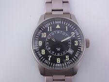 Pilot Montre Hommes Montre D'Aviateur Ø Env. 40 MM Inox Argent Affichage de Date