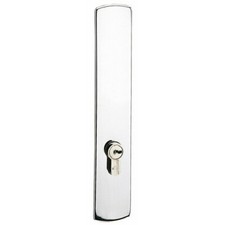 Plaque aveugle pour porte - alu chromé - EA 195 mm - Riv-Bloc VACHETTE