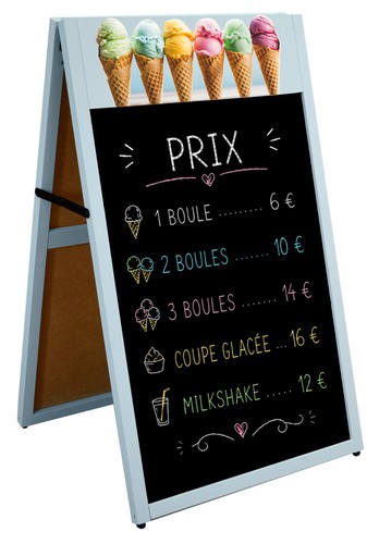Stop trottoir glace boules - glace, de