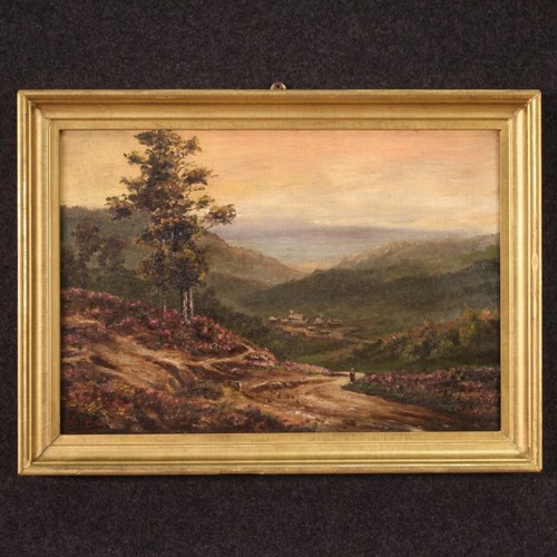 Paysage tableau huile sur