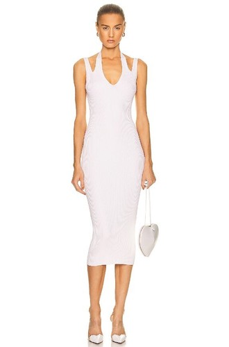 Alaïa women white blanc rib - women's,