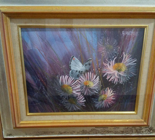 Tableau huile gilbert michaud - huile,