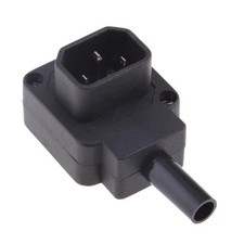 Adaptateur De Connecteur 10A à Angle Droit IEC Mâle C14, Prise De Bouilloire,