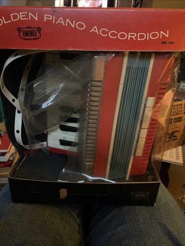 Golden piano accordion 405 - golden, no