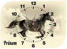 horloge pendule murale cheval