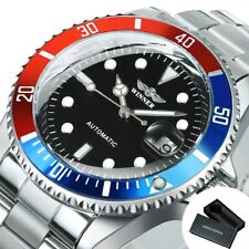 Montre Homme - Winner 320 Automatique Acier - Couleur Rouge Bleu & Argent Sport
