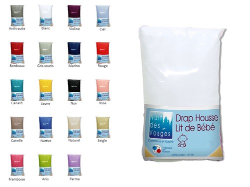 Drap housse bébé 100 - %, coton
