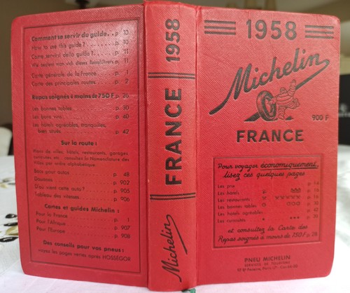 Guide michelin 1958 - guide,