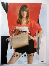 PUBLICITE-ADVERTISING :  LONGCHAMP Pliage Héritage  2015 Sac Beige,Mode