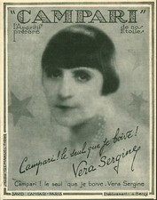 Publicité ancienne Campari l'apéritif préféré 1927 issue de magazine