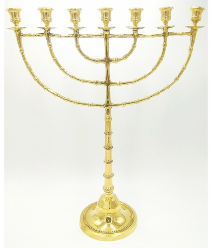 Bougeoir laiton menorah - bougeoir, 7