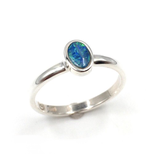 Bague argent 925 opale - 925,