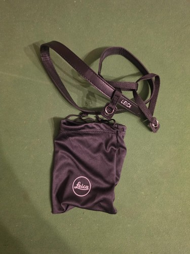Leica sangle cou cuir - de, en