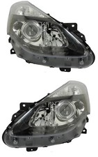PHARE AVANT GAUCHE + DROIT ELECTRIQUE POUR RENAULT CLIO III H7 H7 H1 NOIR