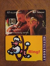 2 télécartes NORVÈGE  jeu