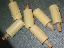 x Lot de 6 fausses bougies de lustre lampe en bois ø ext = 40 mm. Ø inter = 34 