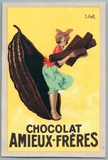 1922 Chocolat Amieux Frères illustrée par Stall Publicité Ancienne Affiche Ad