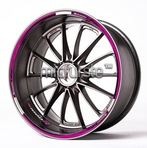 Autocollant jante moto blanc