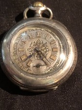 montre gousset argent ottoman poinçon etoile croissant de lune