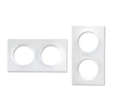 Plaque double Odace Styl blanc