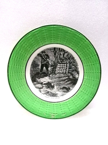 Assiette décorative chasse - assiette, "chasse