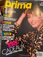 ANCIEN LIVRE REVUE MAGAZINE PRIMA MODE AVEC SUPER PATRON N° 87 12/89 TRICOT