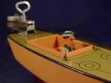 Bateau canot jouet mécanique