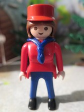 FEMME POMPISTE pompes à essence Shell gas station service 3437 PLAYMOBIL foulard