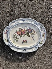 Plat Japonisant En Faïence XIXème Luneville Creil ? Modèle Sultan Antique 19th