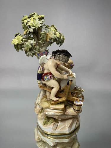 Rare meissen group emblematic - meissen,