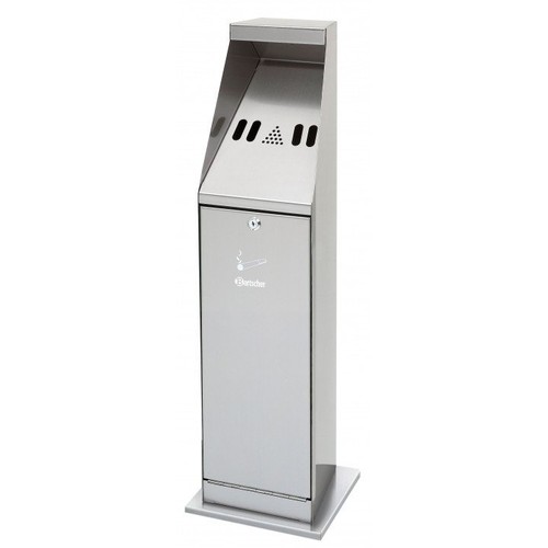Cendrier inox sur colonne - , 5,5