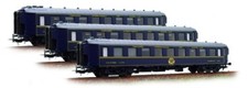 LS Models 49123 - Coffret de 3 voitures CIWL 1968 CL1 ép IV - HO (1:87)