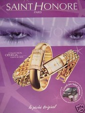 PUBLICITÉ DE PRESSE 2002 SAINT HONORÉ MONTRES COLLECTION OPHÉLIA - ADVERTISING