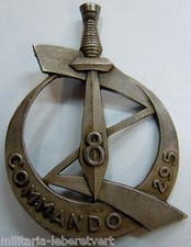 Insigne Commando de Chasse 295 Algérie AFN 8° ZOUAVES ORIGINAL  Arthus Bertrand