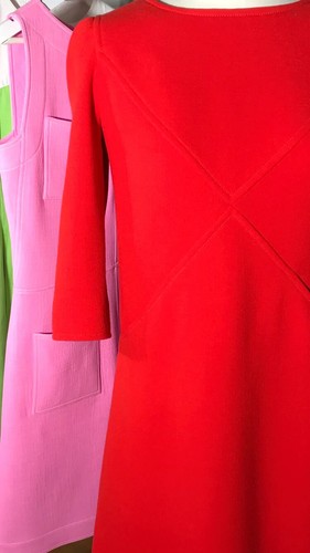 Robe courrèges rouge corail - robe,