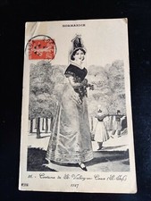 CPA   NORMANDIE   ST VALERY EN CAUX SEINE INFER.  DAME  COSTUME FOLKLORIQUE 1827