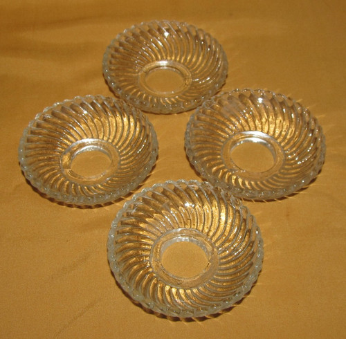 Lot bobèches en verre - de,