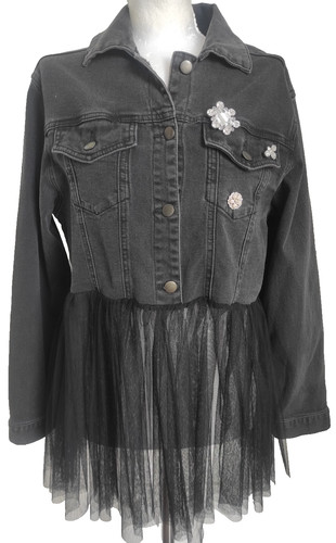 Veste zara femme jean tulle - jean,