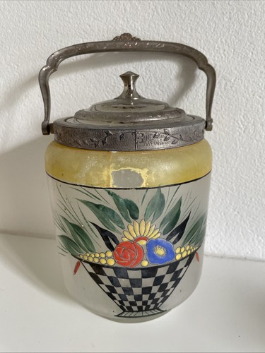Ancien pot seau à biscuits - ancien,