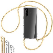 Collier (Chaîne en métal) pour Sony Xperia 5 III Coque avec cordon Etui Case Cou