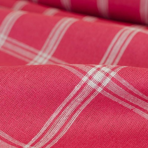 Toile lin quadrillage - toile,