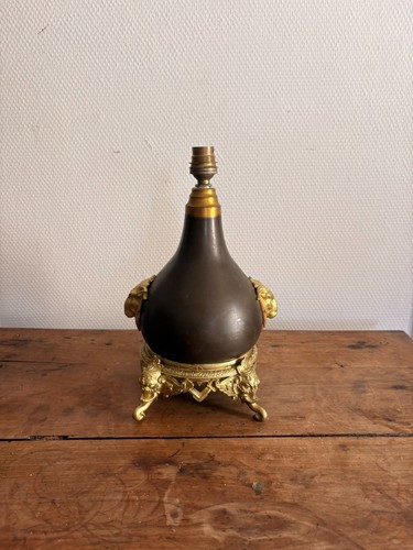 Ancien pied lampe métal - lampe,
