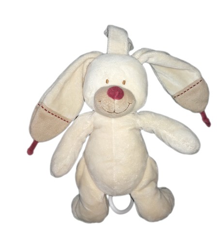 Doudou peluche musicale lapin - peluche,