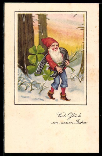 Nain avec fer cheval - nain,