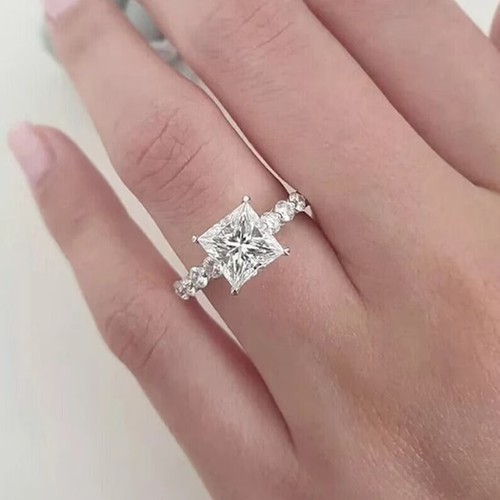 Bague solitaire diamant taille
