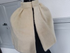 Etole ancienne vintage cape dessus d'épaule capeline fillette crème B5